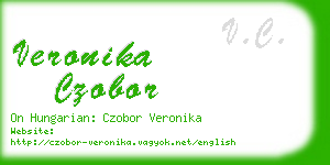 veronika czobor business card